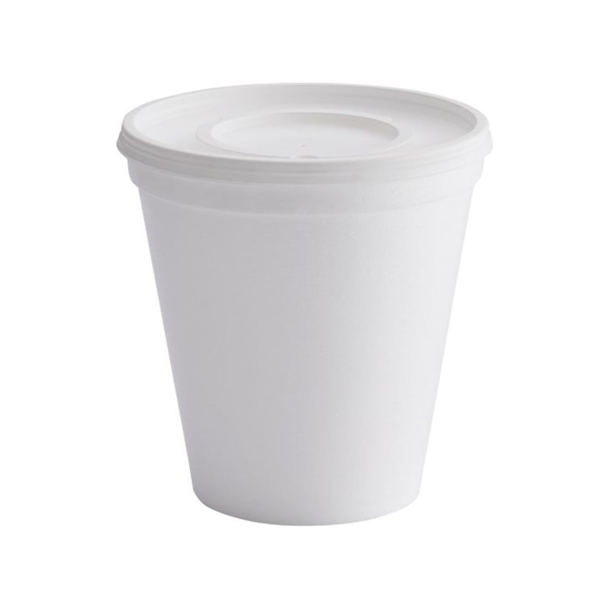 Contenedor Espumado 24 oz Blanco con Tapa Rígida