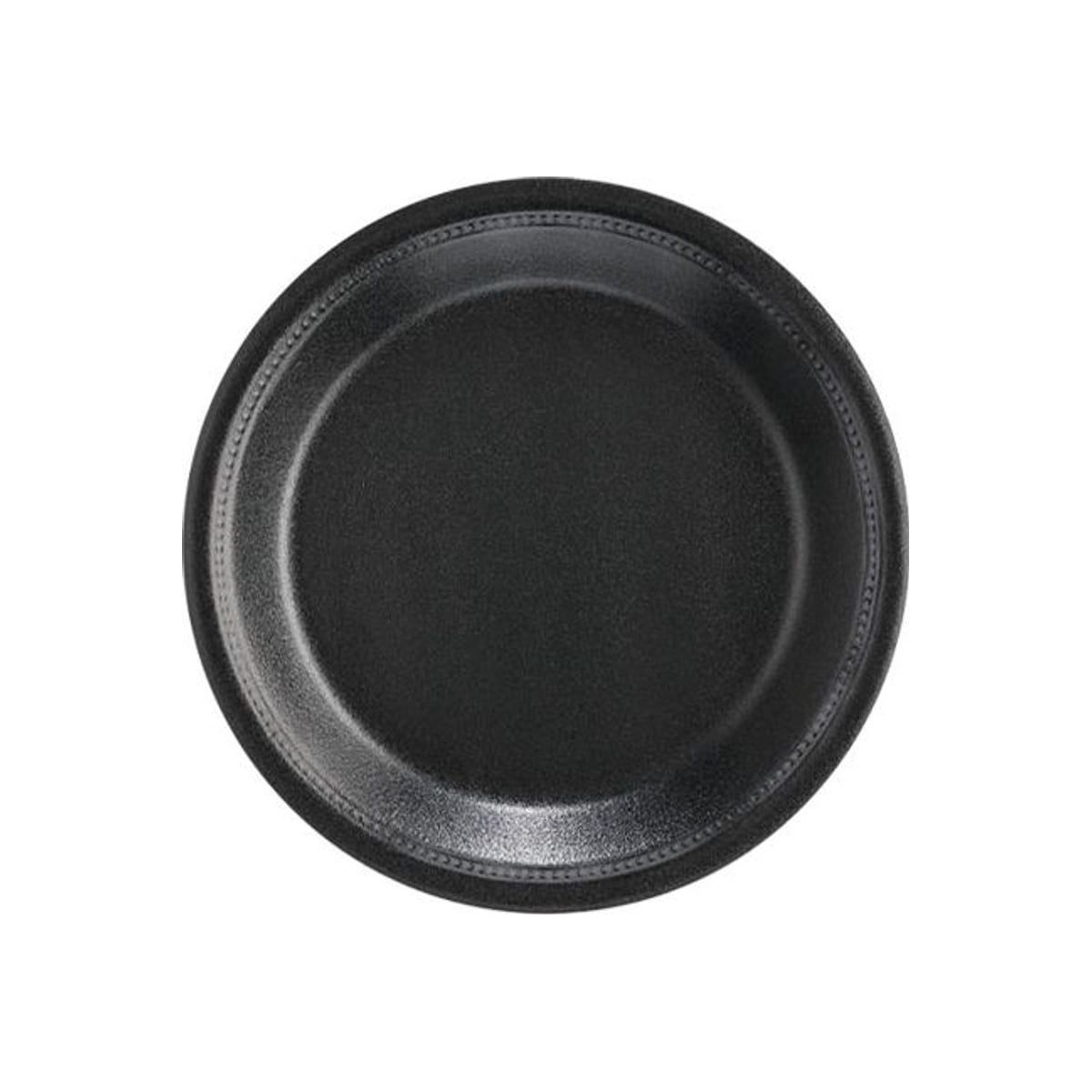 Plato icopor pando 15.5 cm Negro